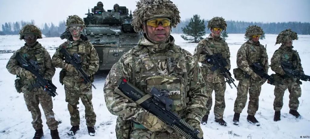 Bajo el mando de la OTAN, tropas británicas han reforzado la defensa de Estonia.