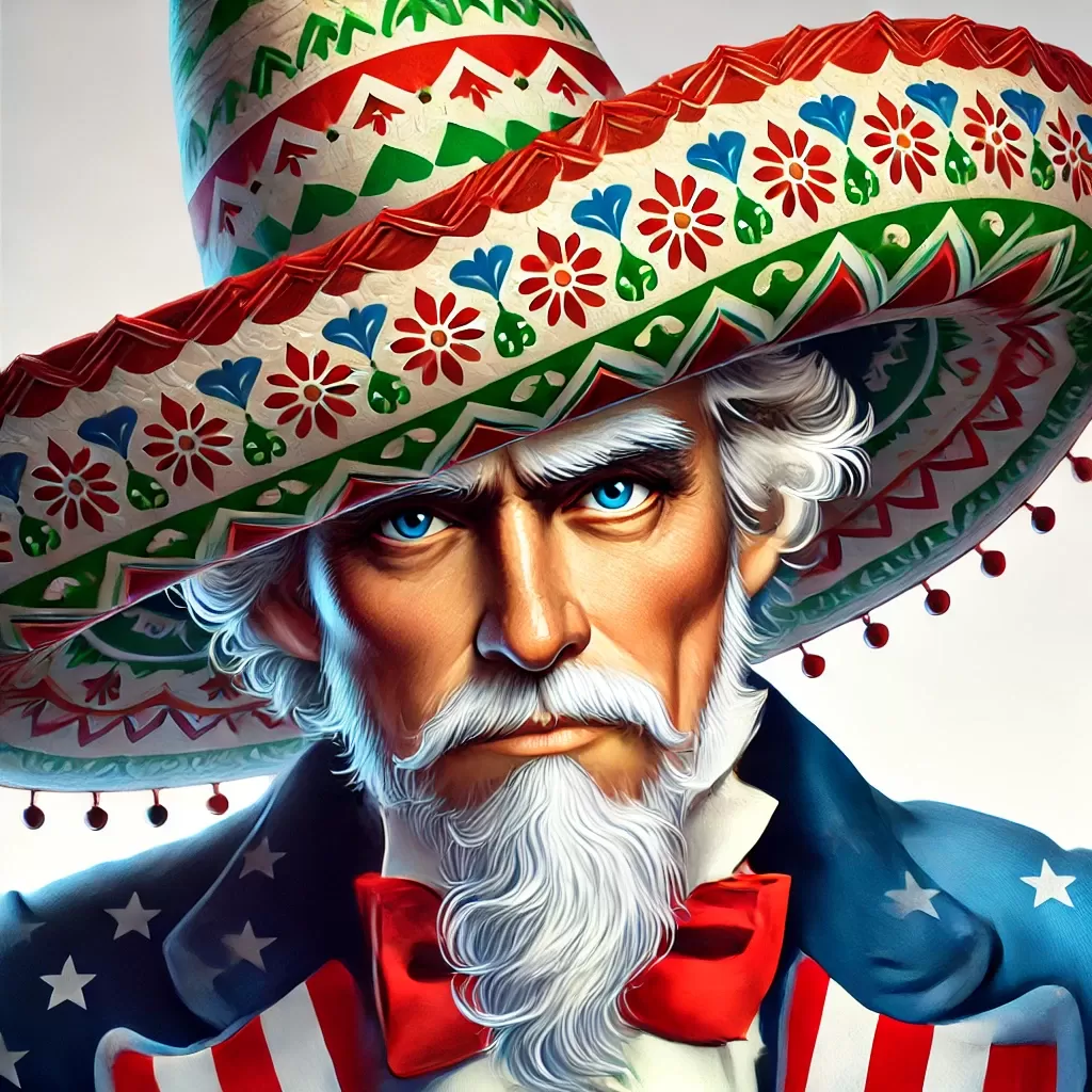 El Tío Sam usa sombrero mexicano