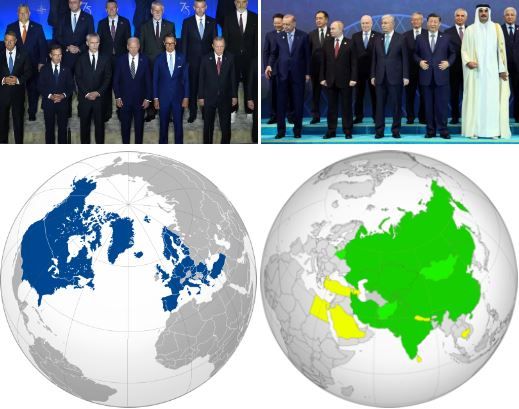 Alianza Atlántica contra Eje Euroasiático